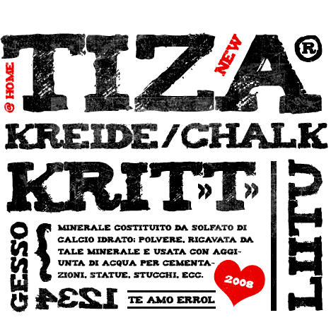 Tiza : Hand Drawn fancy font Tiza : Hand Drawn fancy font