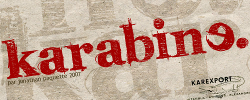karabine : Hand Drawn font karabine : Hand Drawn font
