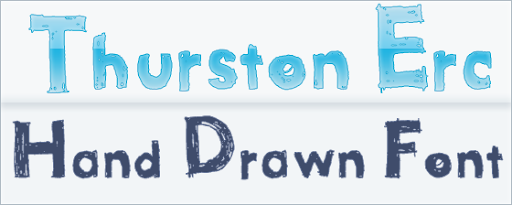 Thurston Erc : Hand Drawn font Thurston Erc : Hand Drawn font