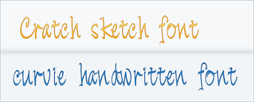Cratch : curvie Handwritten font Cratch : curvie Handwritten font