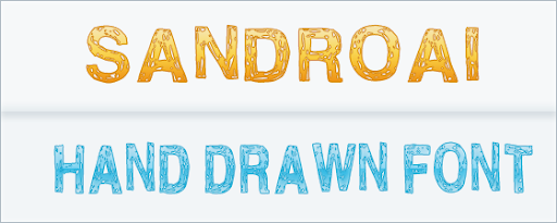 SandroAl, Regular : hand Drawn Font SandroAl, Regular : hand Drawn Font