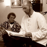 Bernd Vollbach und Norman Liebold: 
"Krimi get these Blues" am 24.10.2008 im Kinocenter Capitol, Siegburg. Foto: Mister Phonesmoke.