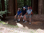 Rick, dad, Ryan.  On a log, feeling fresh!
