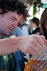 Sean pouring