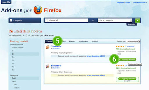 Come cambiare skin a Firefox