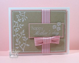 pink white & kraft mothers day