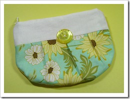 yellow flower pleated puch yellow flower pleated puch