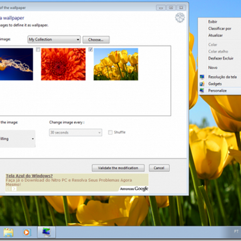 Como alterar o wallpaper do Windows 7 Starter