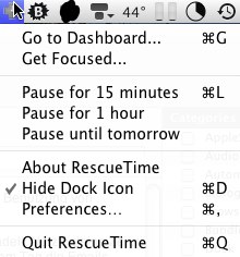 RescueTimeMenu