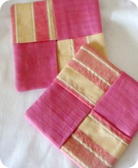pink coasters