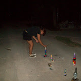 Alex also goes to light a big firework