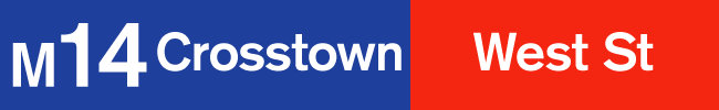 M14: Crosstown: West Street.