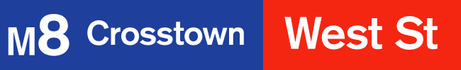 M8: Crosstown: West Street.