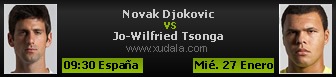 Novak Djokovic vs Jo-Wilfried Tsonga Novak Djokovic vs Jo-Wilfried Tsonga