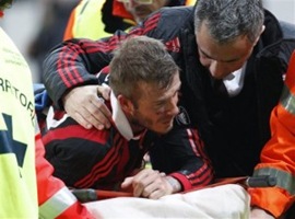 David Beckham se lesiona el tend&oacute;n de aquiles