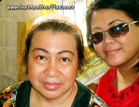 Nanay and I lining up to get our priority # Nanay and I lining up to get our priority #
