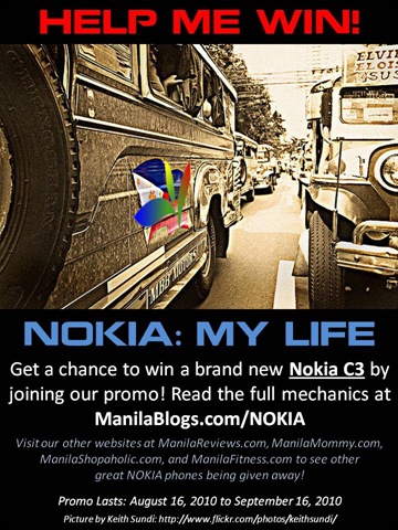 Win a Nokia C3 from Manila Blogs - JustAnotherPixel.net