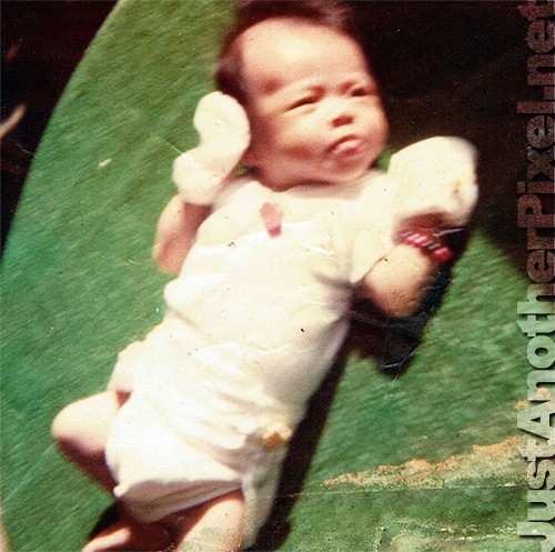 My baby photo, taken iin November 1980 - JustAnotherPixel.net