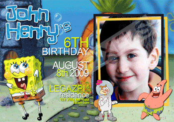 Kid Birthday Invite 2 - JustAnotherPixel.net