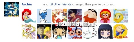 My Cartoon friends on Facebook - JustAnotherPixel.net