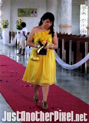 The maid of honor, Tina's sister Grace - JustAnotherPixel.net
