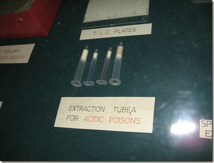 extraction tubes for acid poisons