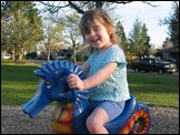 Evie at the park