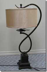 Lamp on Antique TB