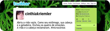 Microcontos Cinthia 1