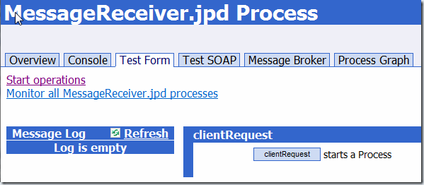 startMessageReceiver startMessageReceiver