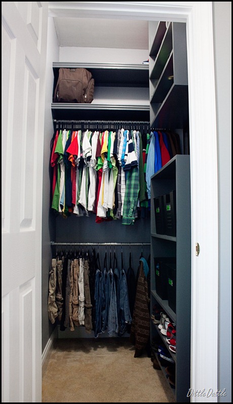 Boy's-Closet-MDF-Shelving-Unit