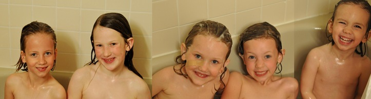 cousins in the tub