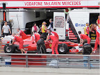 Massa's car being taken to be weight