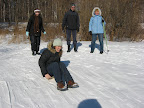 sledding...my boots were too heavy, i actually did a somersault at the end!!!
