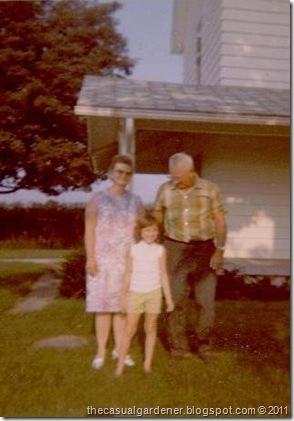 Grandma and Grandpa on the farm with Shawna