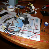 Extending the EPS12v cable. 16 solder points in total.