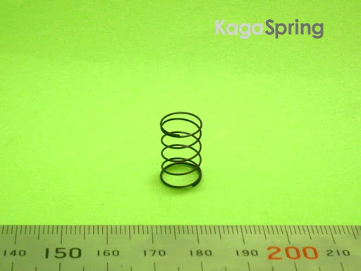 SWPAΦ0.5×外10×有3.75×座各1×高15：バネ定数1.85N/mm