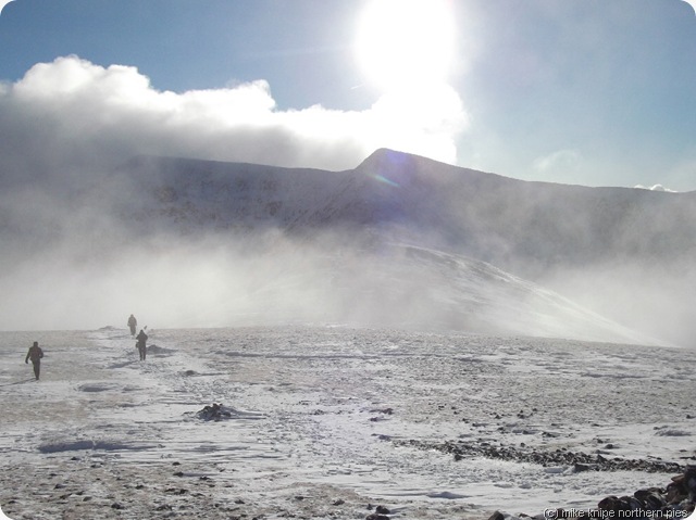 helvellyn appears from a coud