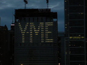 We're not sure what this was about, but it was in a lot of building lights.
