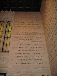 Inside the Tribune building