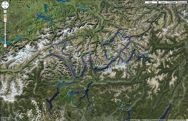 Горная Швейцария на авто: маршруты, много фото