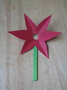 paper poinsettia craft 06