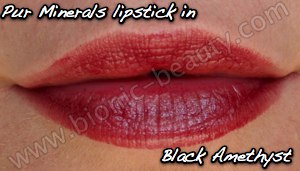 Bionic Beauty review - Pur Minerals lipstick in Black Amethyst