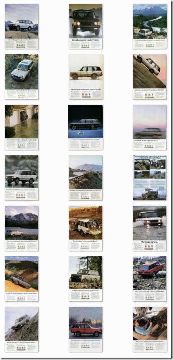 21 Range Rover Classic Print Advertisements added to Gallery