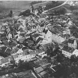 Luftaufnahme der Stadt von 1930 von Süd nach Nord