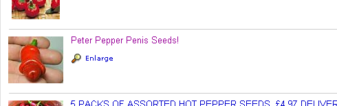 Peter Pepper Penis Seeds