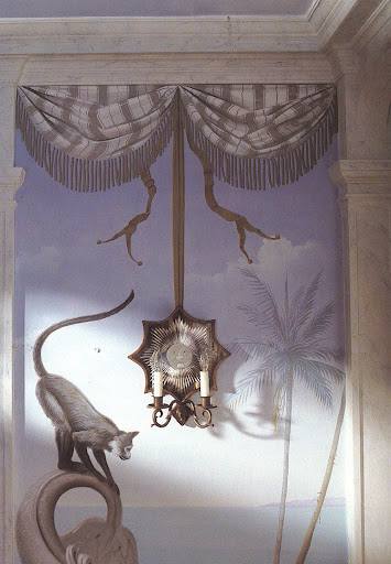 A playful take on thetrompe l'oeil technique.