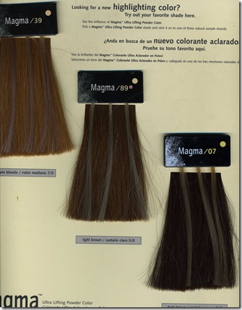 Wella Magma Color Chart