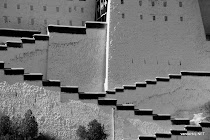 Stairs leading up to the Potala Palace in Lhasa, Tibet