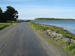 Riding along Mahone Bay on the way to Mader's Cove